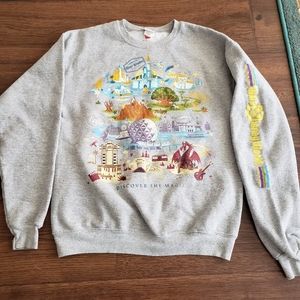 Disney Parks Hanes Crewneck Sweatshirt Women's Small